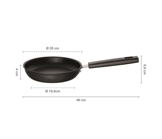 FISKARS Patelnia 20 cm HARD FACE (1052221) - 1379413 - zdjęcie 3